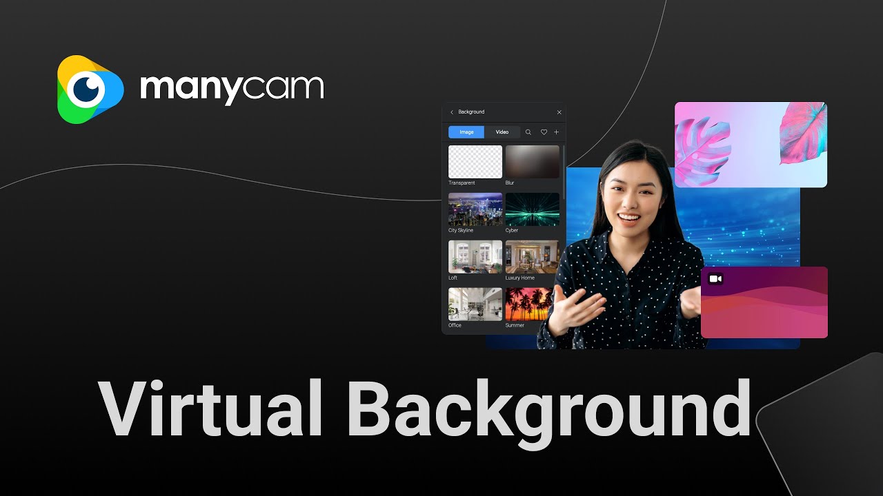 How to use virtual background with ManyCam 8