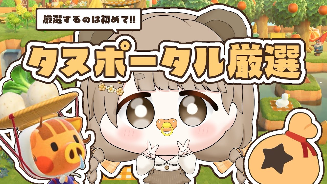 【 あつ森 】 アプデに備えて初めてのタヌポータル厳選カブ活 💰 【 絵本のような島 / #ぷにLIVE 】