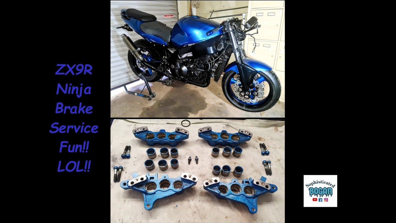 90's Superbike - 98 Kawasaki ZX9R Resto Build Part 24 Brake Calliper Service