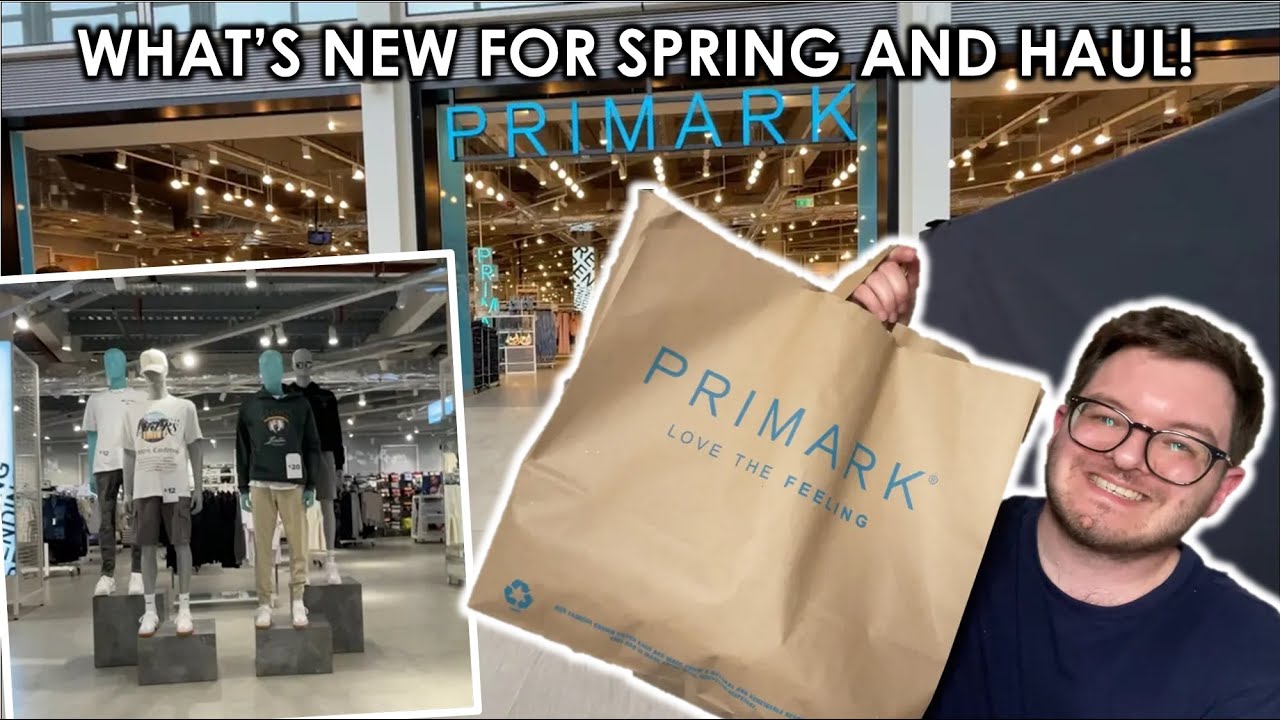 PRIMARK SHOP WITH AND HAUL! | What's new in at Primark for Spring 2024? | Men's Fashion