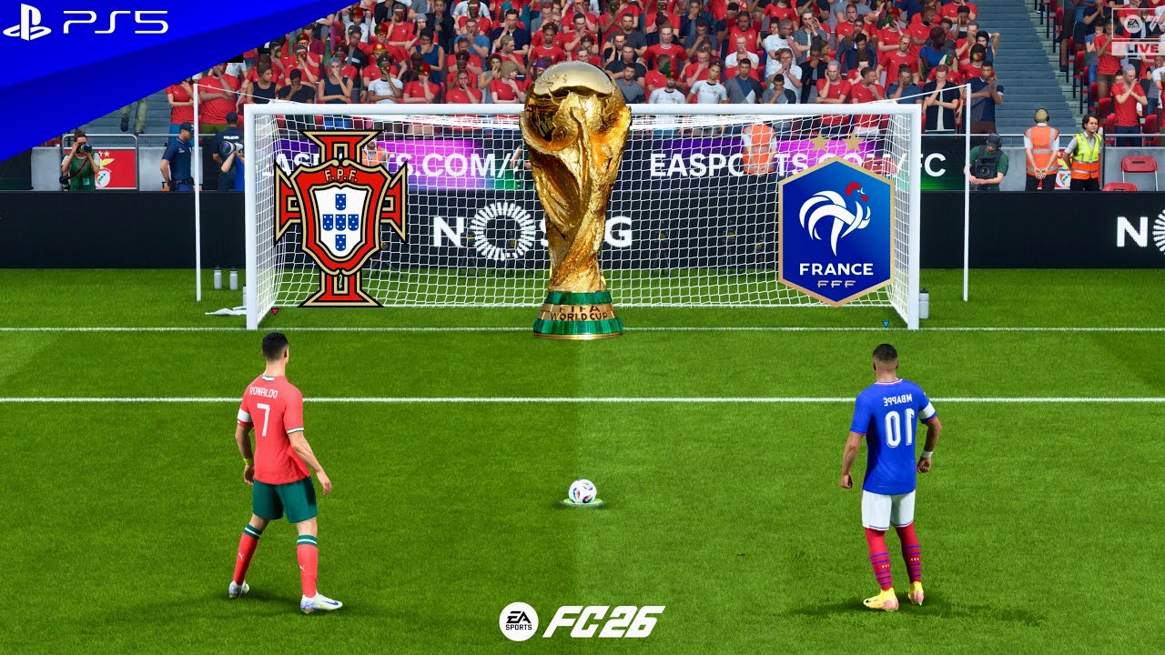 PORTUGAL VS FRANCE | WORLD CUP FINAL 2026 | RONALDO VS MBAPPE | FC 26 PENALTY SHOOTOUT - PS5