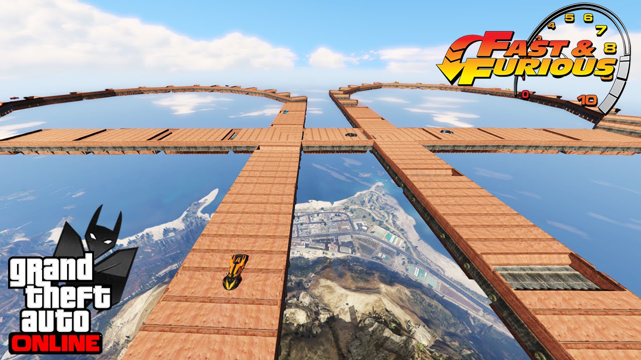 GTA V Online: Velozes e Furiosos #110: MITEI DE 4 NO BILAU DE 32KM! WTF?!?!