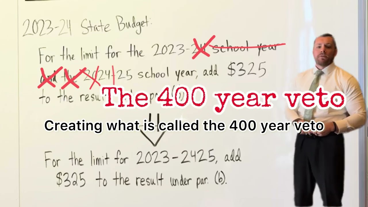 Capitol Crash Course: Senator Testin on the 400-Year Veto