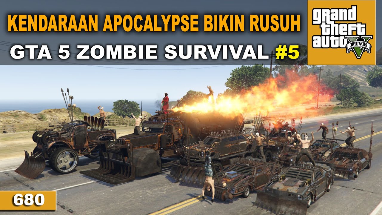 ADA MUSUH BARU PERUSUH LOS SANTOS - GTA 5 ZOMBIE SURVIVAL # 680