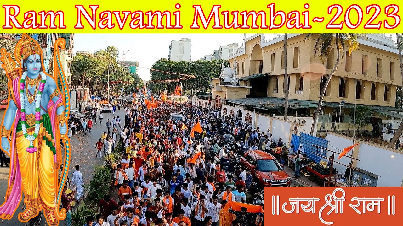 Ram Navami Shobha Yatra Mumbai - 2023  #jaishreeram #sagarthakurvlog #ramnavami