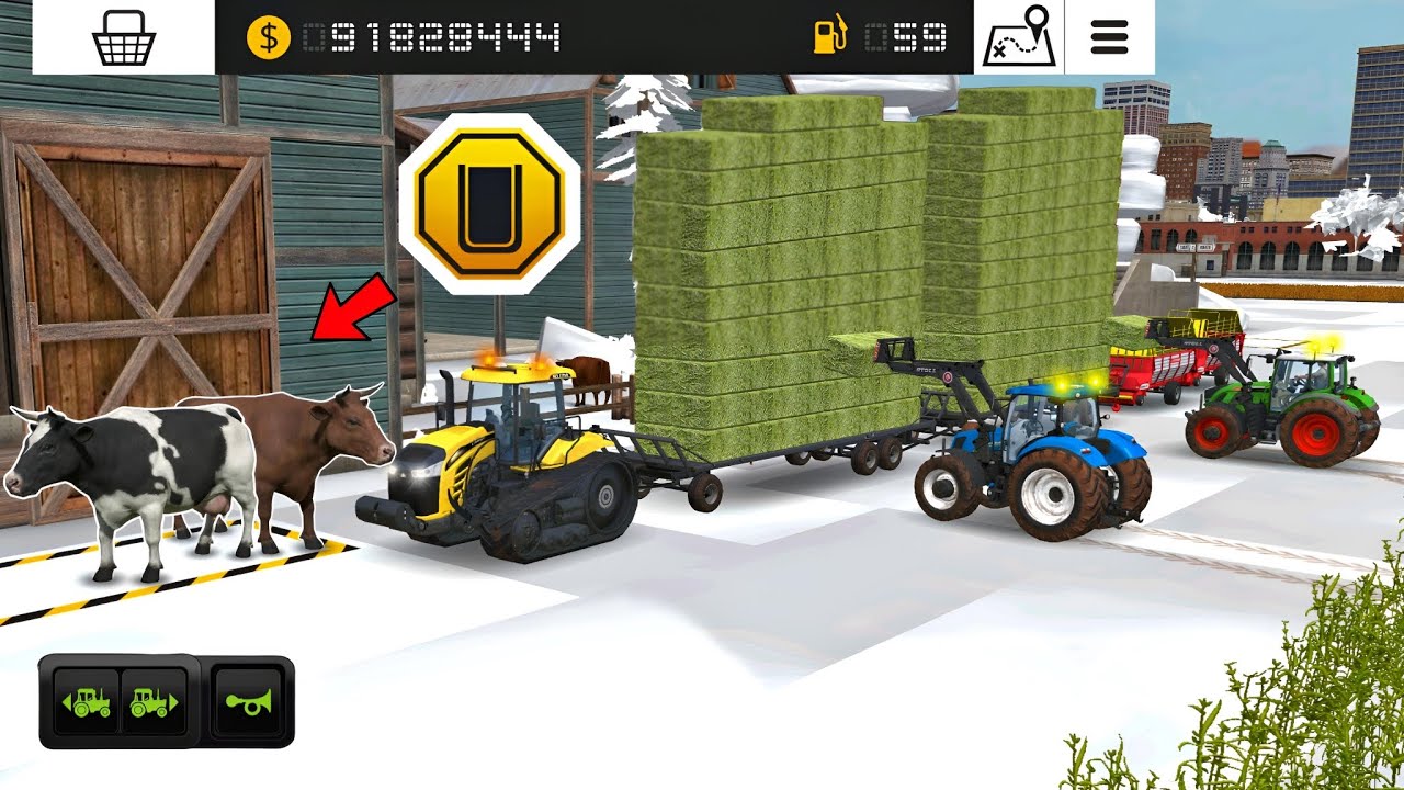 Delivered Cow's & Make Grass Bales In Fs18 | Fs18 Multiplayer Gameplay | Farming Simulator 18 #fs18