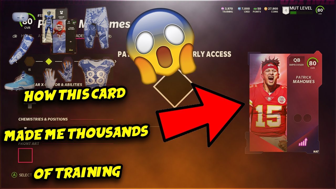HOW THIS CARD MADE ME THOUSANDS OF TRAINING !! - Madden 22 Ultimate Team