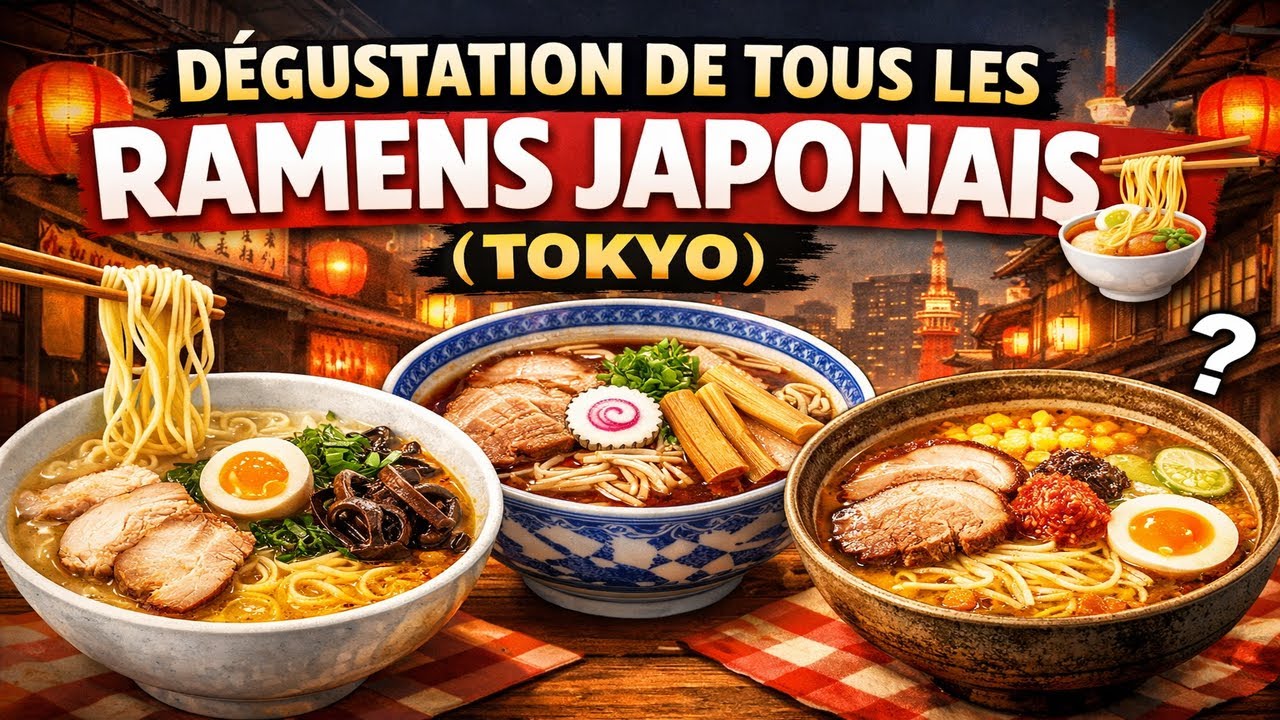 DÉGUSTATION DE TOUS LES RAMENS JAPONAIS 🍜 (à Tokyo)
