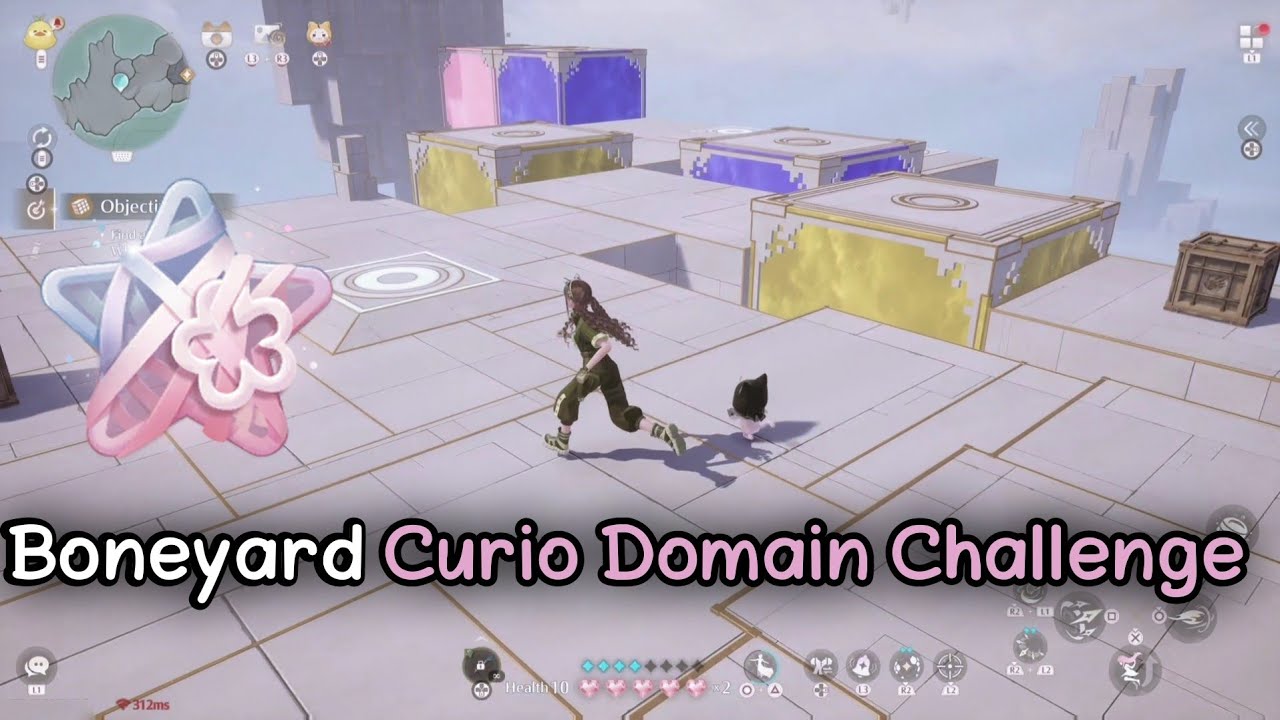 Find a path to the Whimstar - Boneyard Curio Domain Challenge - Infinity Nikki