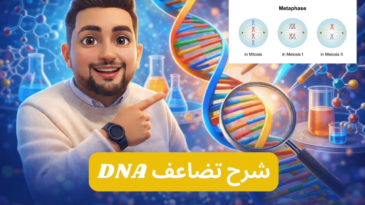 شرح تضاعف DNA + أفكار إنزيمات التضاعف (اللولب، البلمرة، الربط) - أحياء تالتة ثانوي 2026