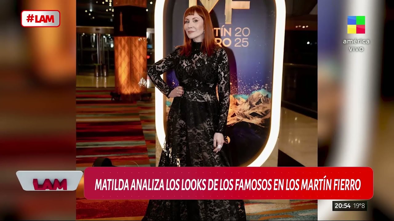 👗 LOS LOOKS DE LOS MARTÍN FIERRO SEGÚN MATILDA BLANCO