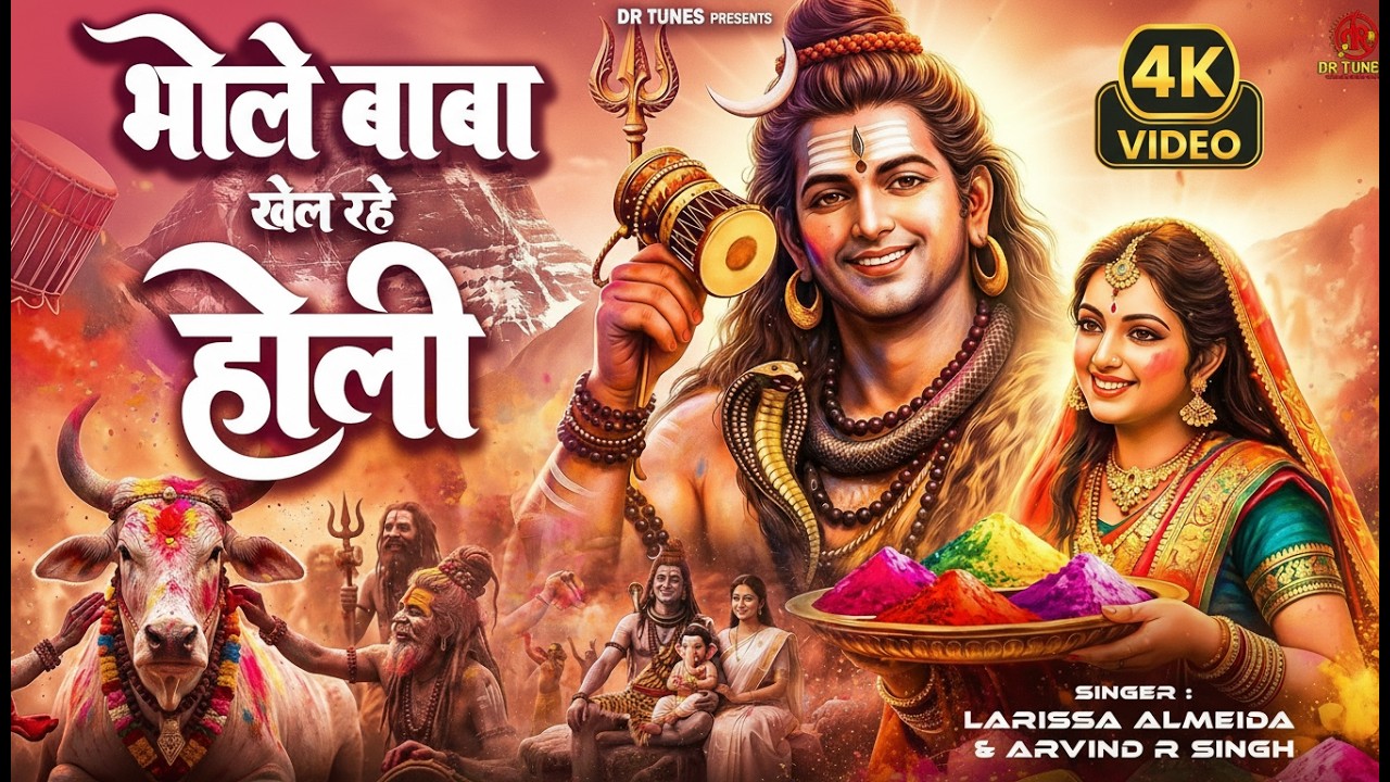 BHOLE BABA KHEL RAHE HOLI | भोले बाबा खेल रहे होली | Arvind R Singh & Larissa Almeida | Bholenath