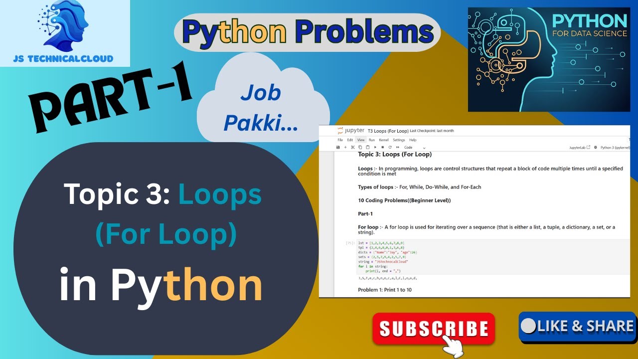 For loop in Python | Python problems of for loop | How to find ODD/EVEN number in Python Programming