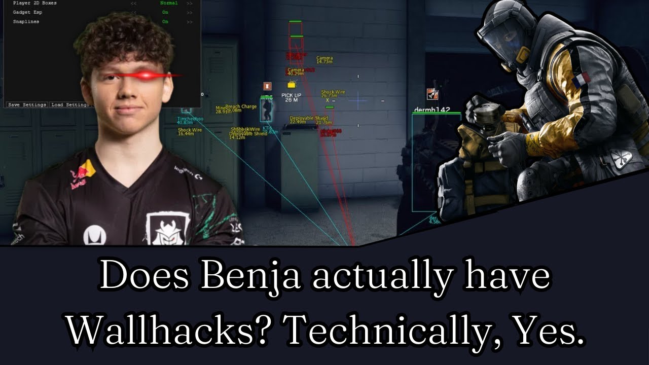 Does Benja actually have Wallhacks? Technically, Yes.