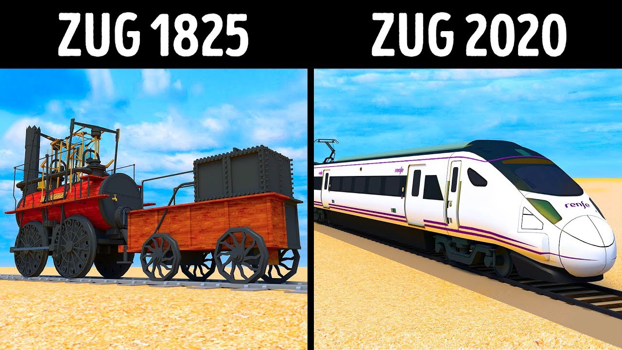 Alte vs. moderne Züge