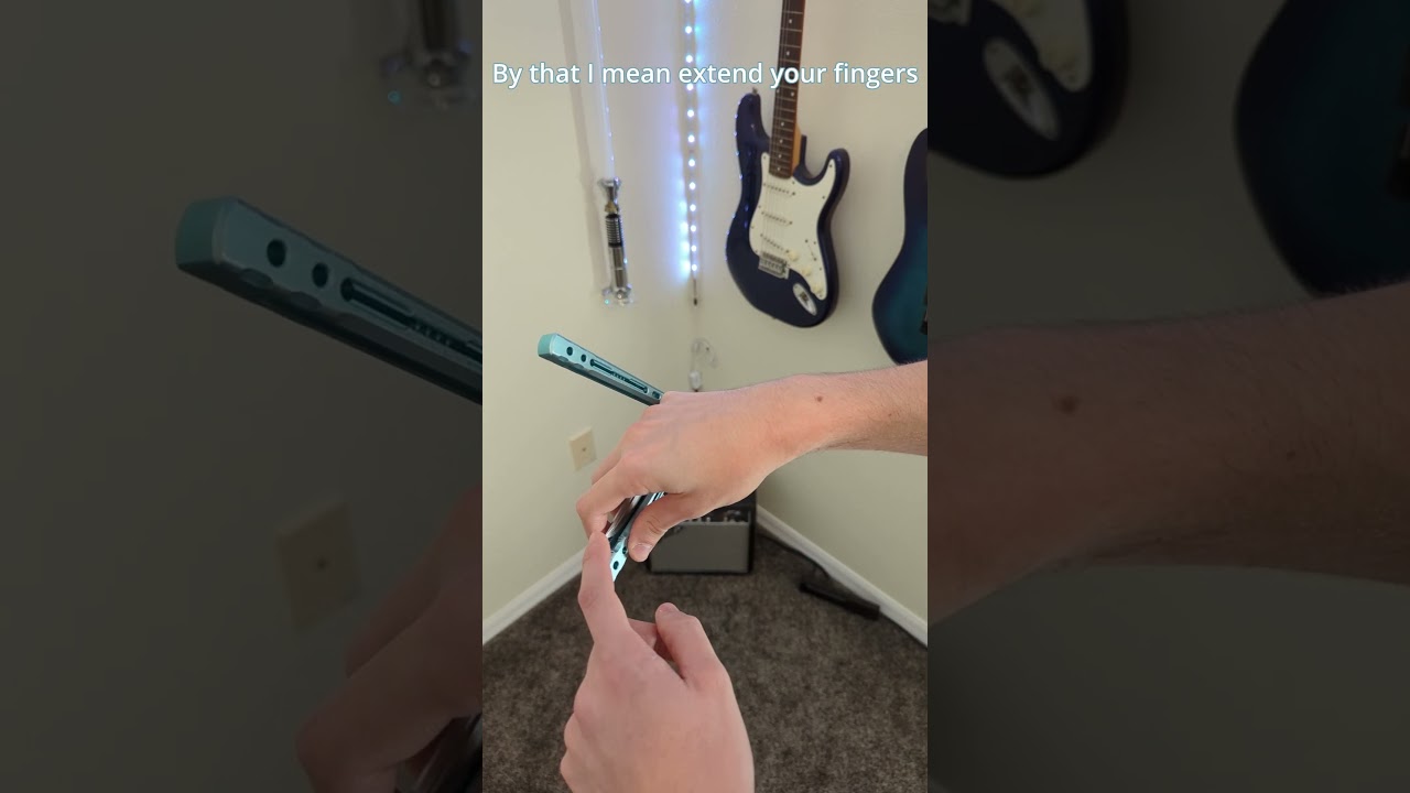 Quick Tech Spine Grab Opening Balisong Trick Tutorial