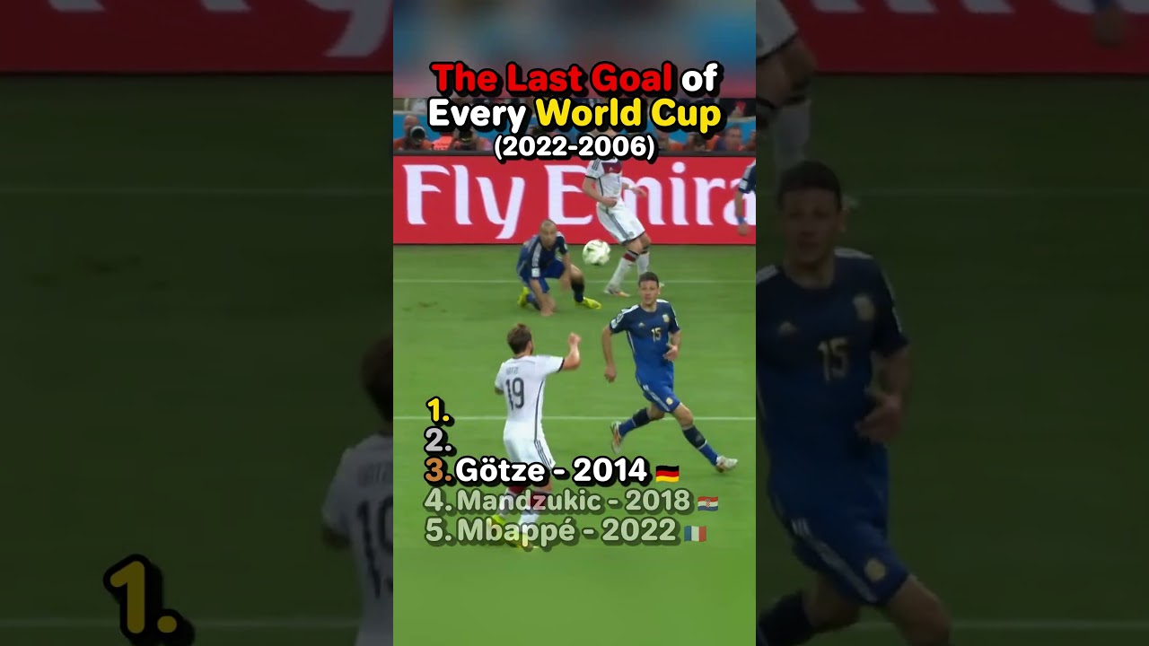 Ostatni gol z każdego Pucharu Świata🤯⚽