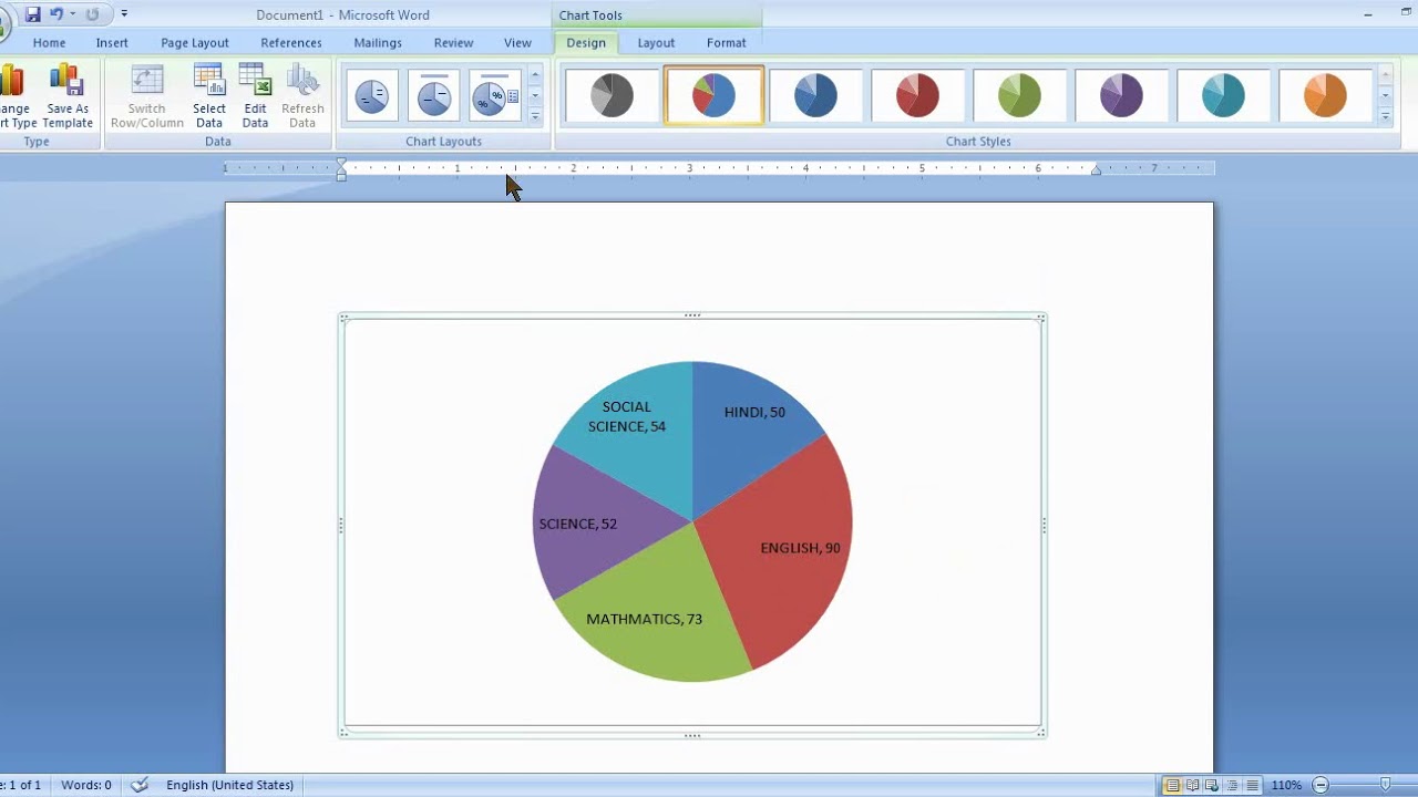ms word Pie Chart - Introduction to How to Make a Pie Chart in ms word