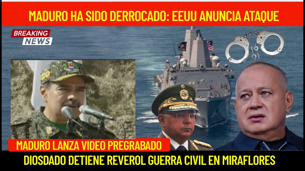 GOLPE A MADURO: DIOSDADO DETIENE A REVEROL - EEUU ANUNCIA ATAQUE PREVENTIVO