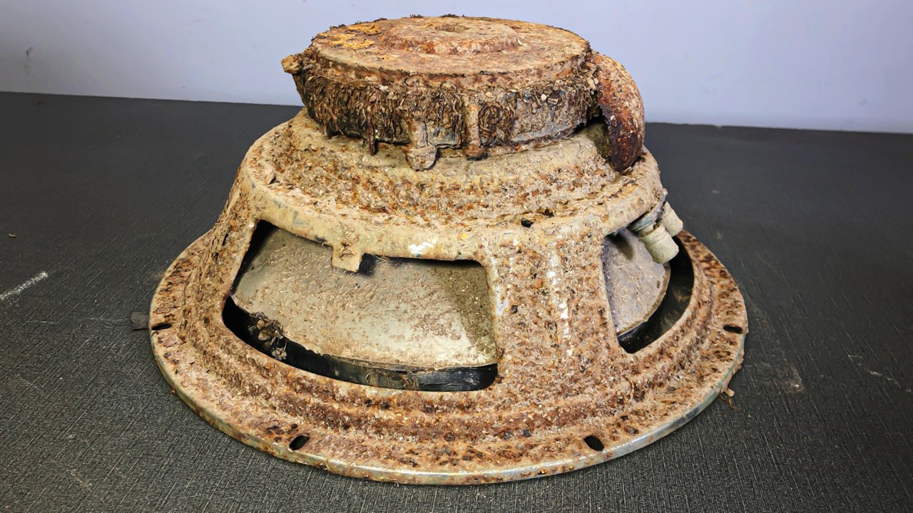 100 Years Underground! Rusty Antique JBL SPEAKER Restoration