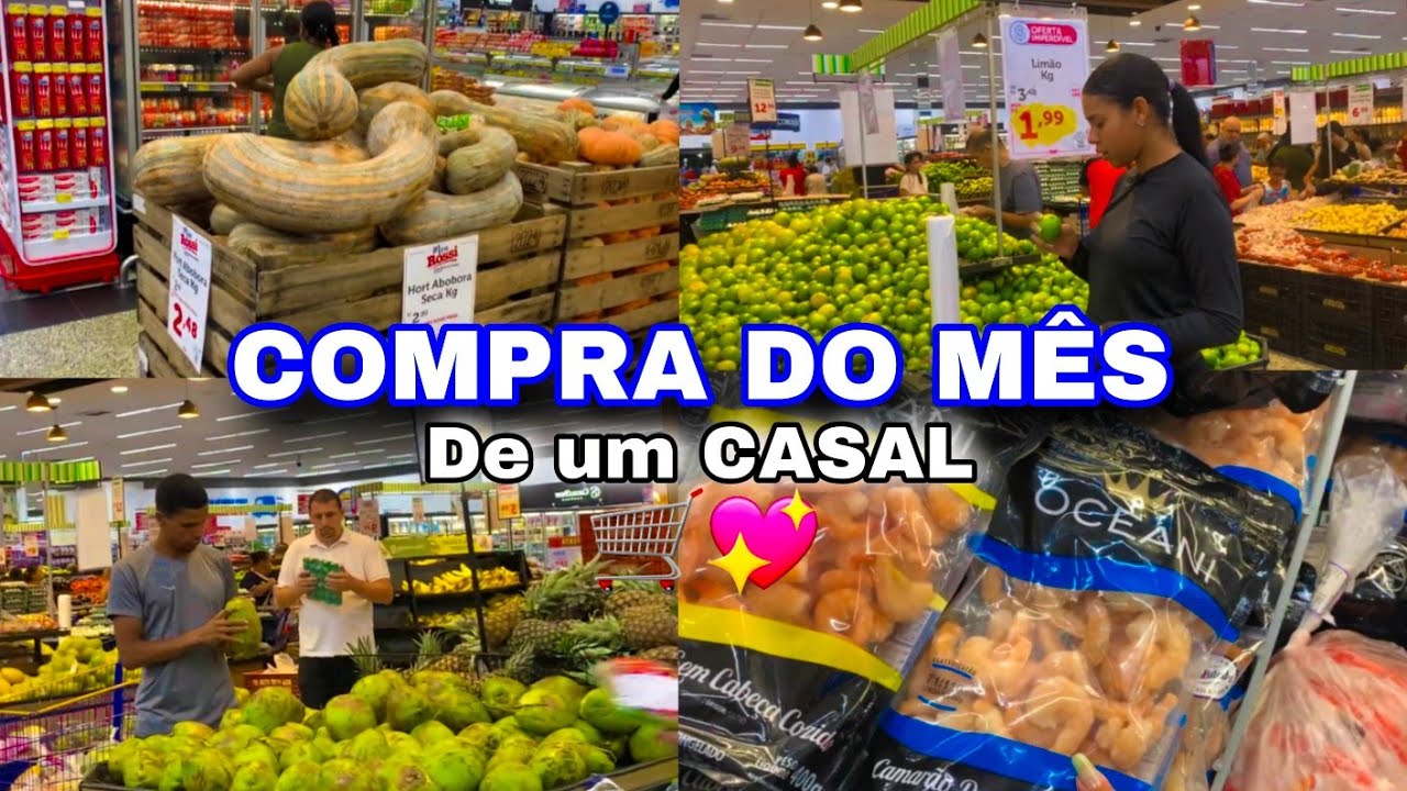 COMPRA DO MÊS DE UM CASAL QUE MORAM JUNTOS 🛒💙