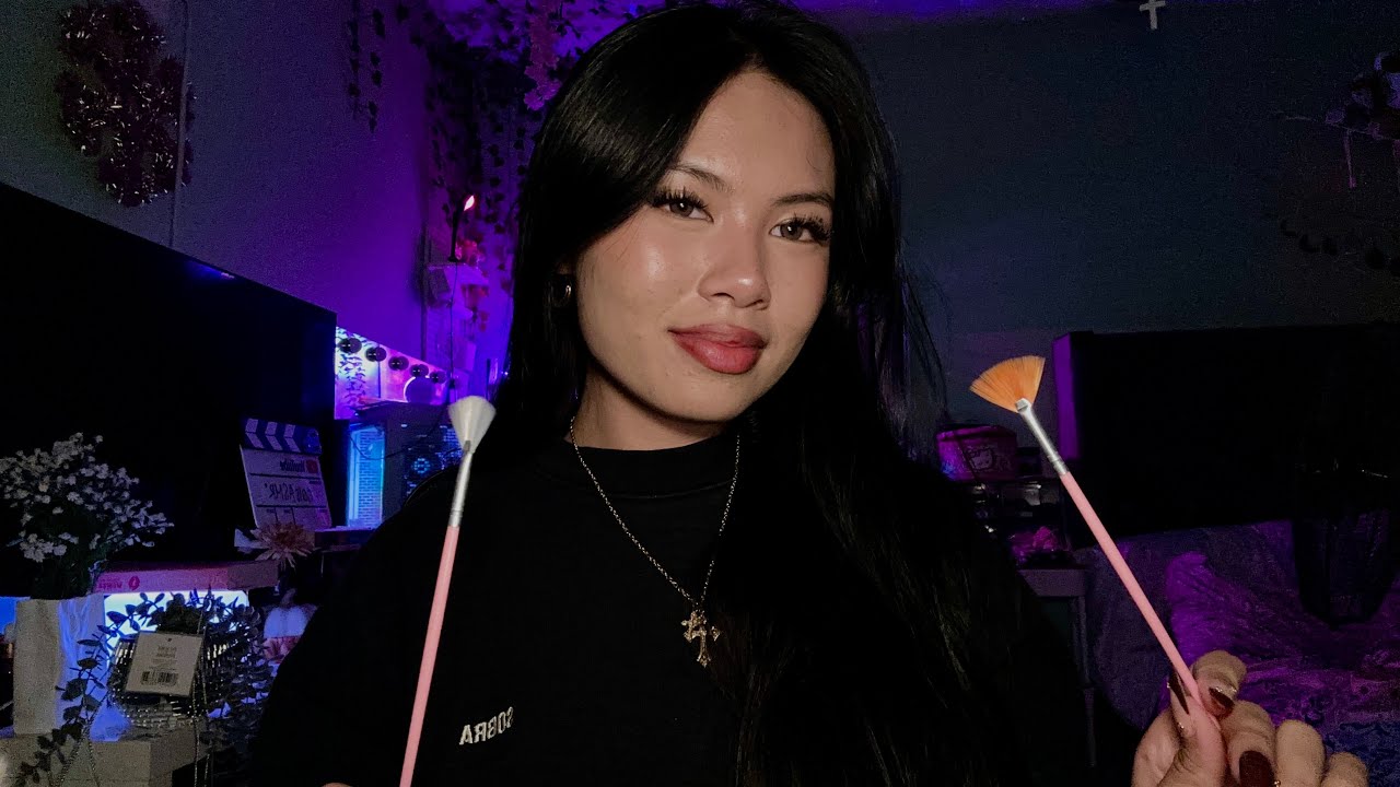 ASMR | face tracing for relaxation💆🏻‍♀️ (personal attention, affirmations, mic brushing)