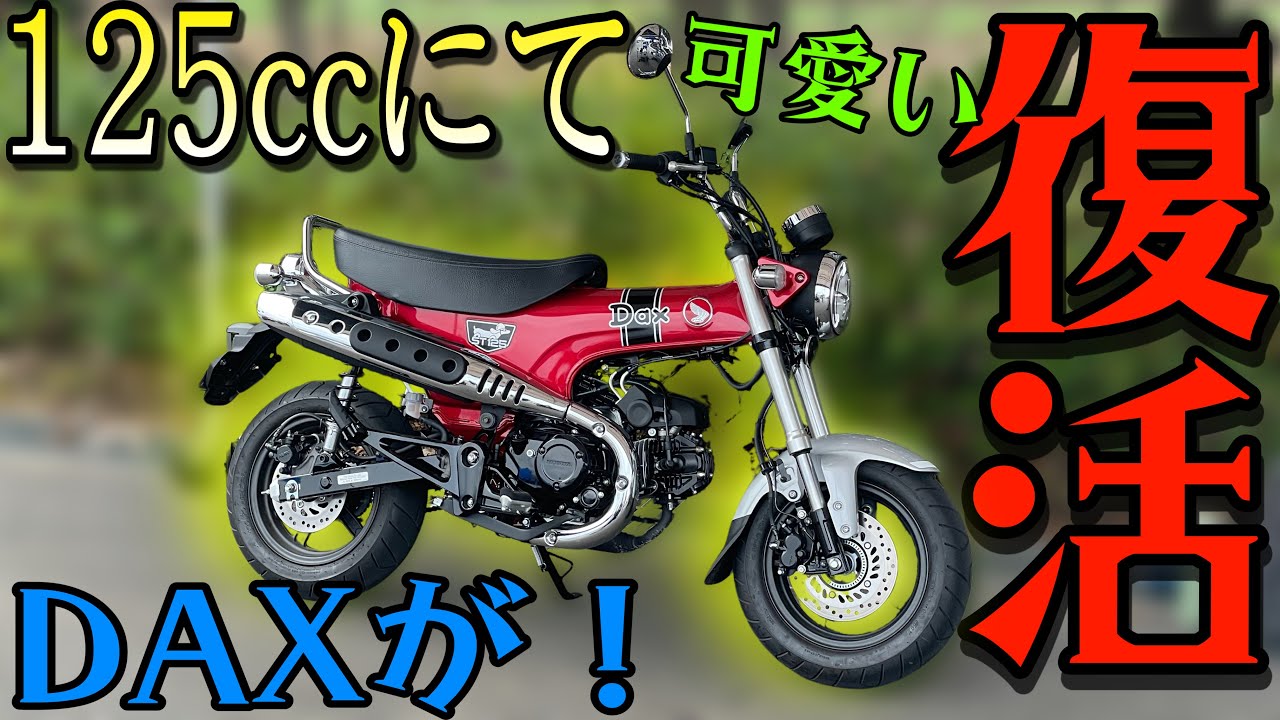 【リメイク】かわいいダックスフンドを模した『DAX』が新登場！新設計のマシンの乗りやすさに驚愕した！！！【新型DAX ST125】