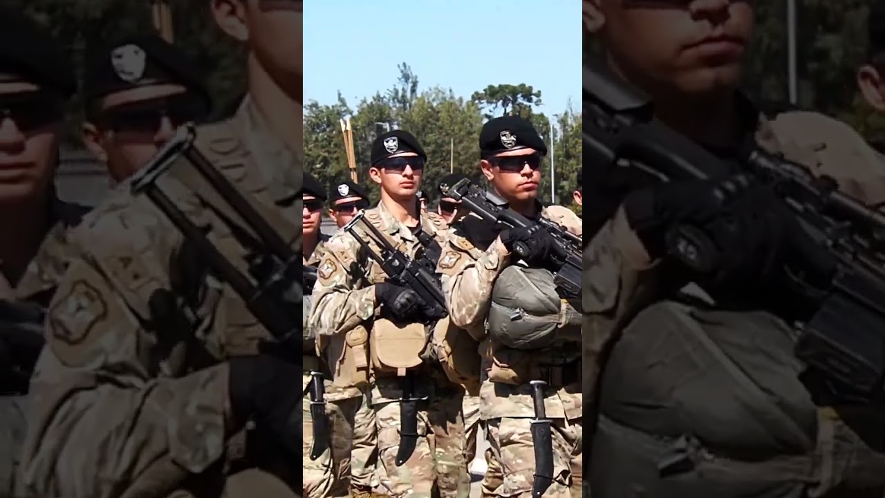 Comandos BOE Ejercito de Chile en entrada A Parada Militar 2025
