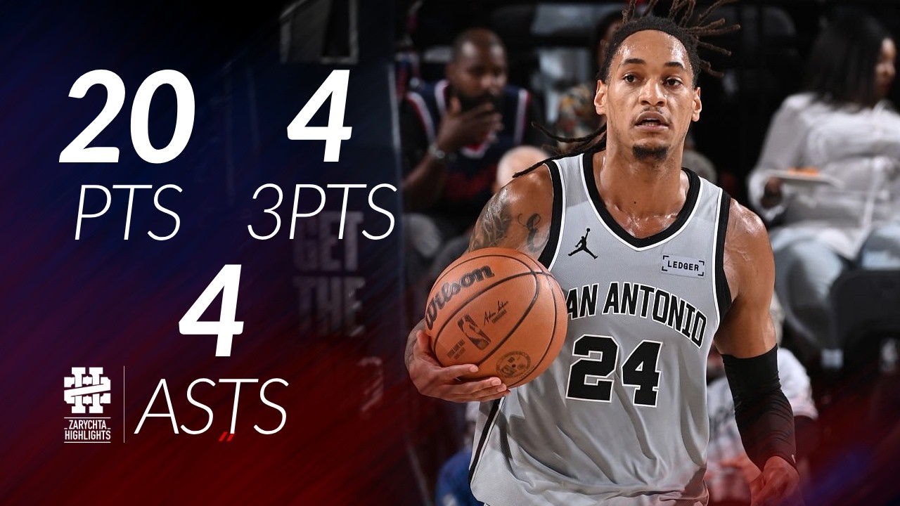 Devin Vassell 20 pts 4 threes 4 asts vs Clippers 25/26 season