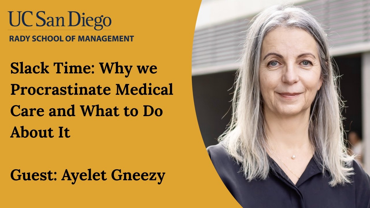 Time Slack: Why we Procrastinate Medical Care and What to do About It