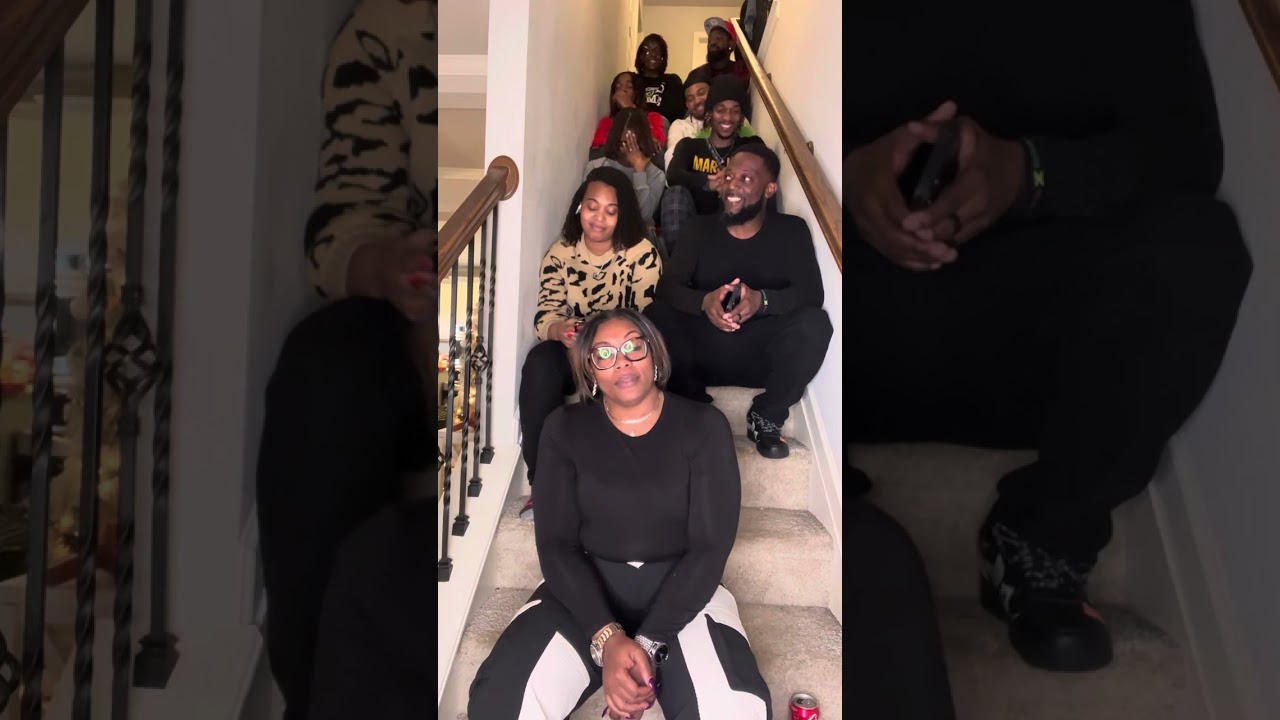 Usher Superstar Challenge usherchallenge #superstar #family #usherstairchallenge #funny