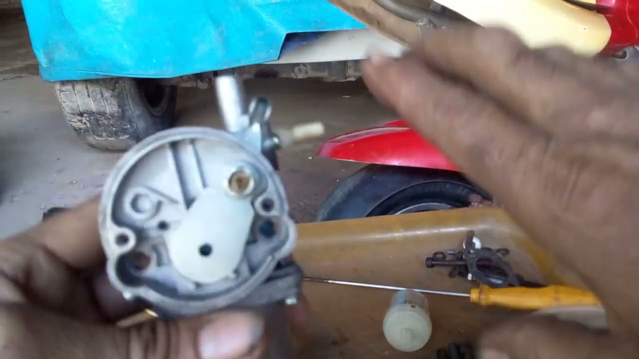 MONTAGEN DO CARBURADOR DA MINI MOTO 49CC