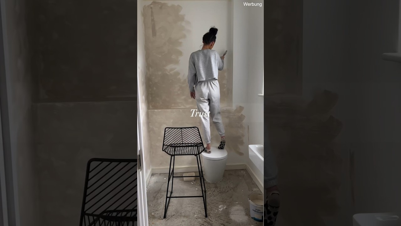 Wandgestaltung zum nachmachen (MEGA SCH&Ouml;N F&Uuml;R ZUHAUSE)😍🫨 #diy