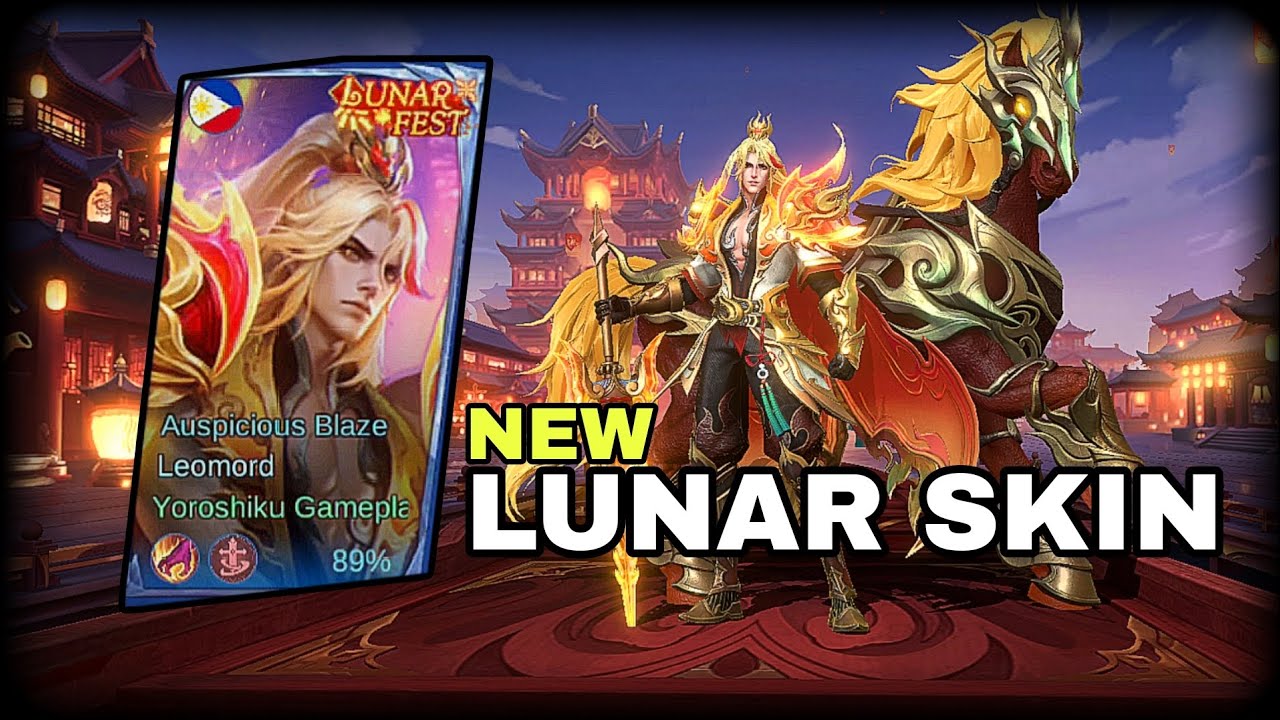 LEOMORD's NEW LUNAR SKIN AUSPICIOUS BLAZE GAMEPLAY | MOBILE LEGENDS 