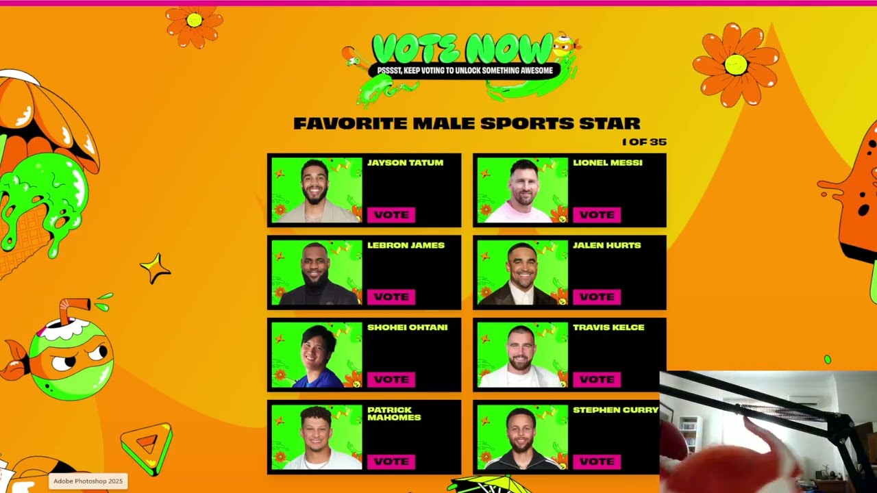 Trigger Happy votes for the Kids Choice Awards 2025