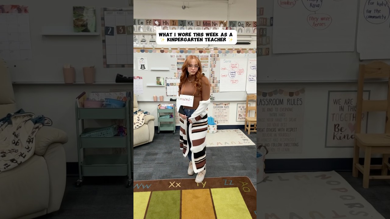 What I wore this week as a ✨ kindergarten teacher ✨ #teacher #kindergarten #teacheroutfit