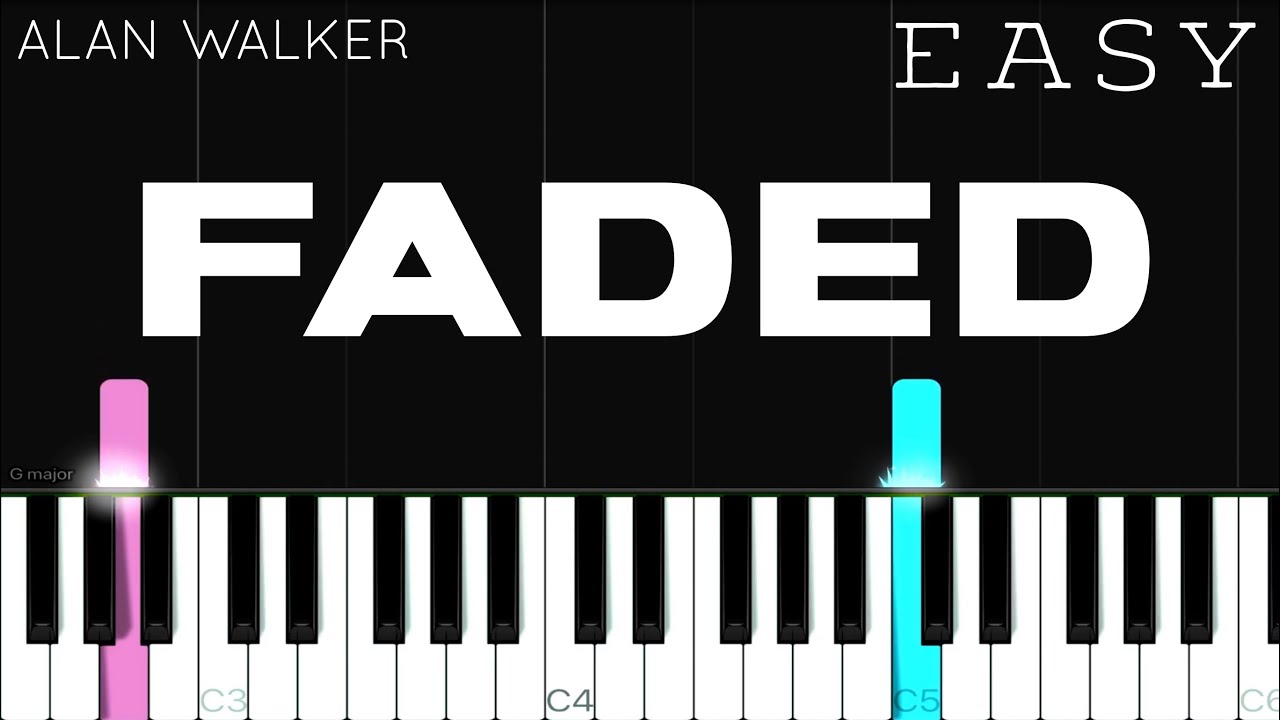 Alan Walker - Faded | EASY Piano Tutorial