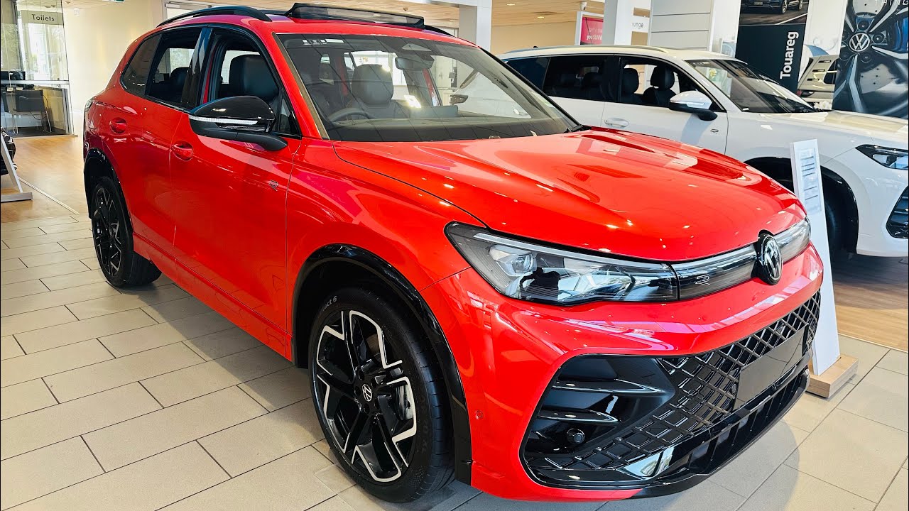 VW Tiguan R-Line in Persimmon Red | Premium + Powerful SUV 🔥 | POV Walk-around Interior & Exterior