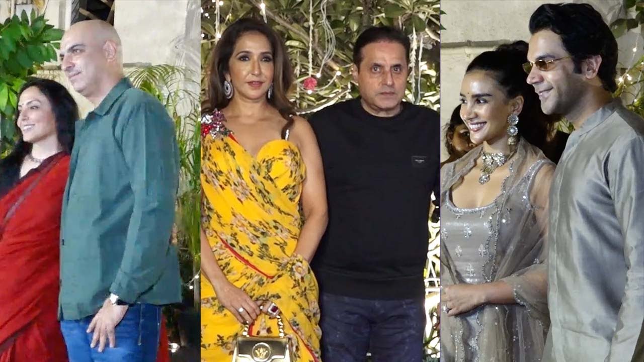 Krishika Lulla with husband Sunil Lulla & others at Ira Trivedi and Madhu Mantena's mehndi ceremony