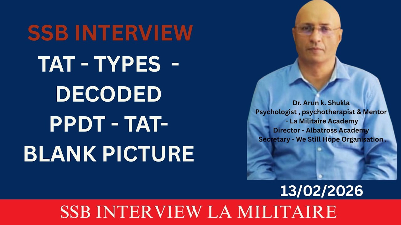 Mastering the SSB Interview TAT: Complete Guide to Thematic Apperception Test Success