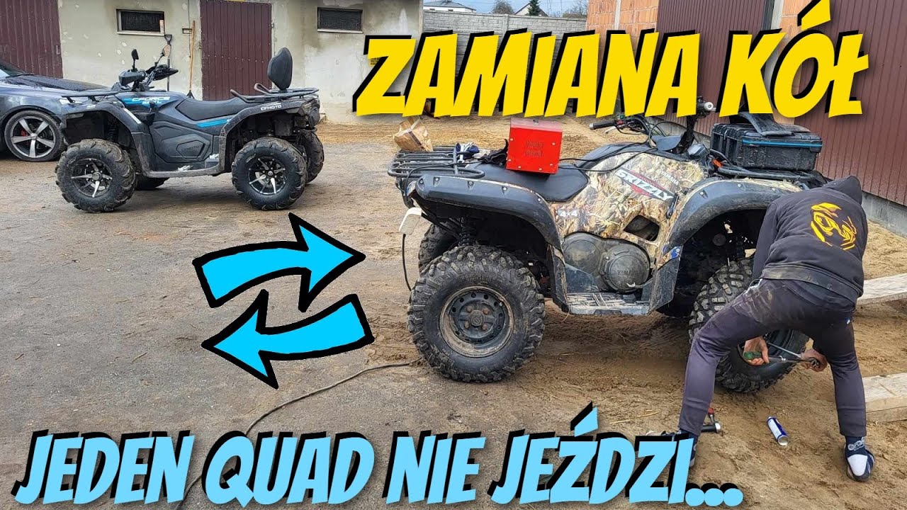 Zamieniliśmy koła w quadach - Jeden nie działa, a drugi jak sobie radzi? NOWY TEREN ODKRYTY -CF MOTO