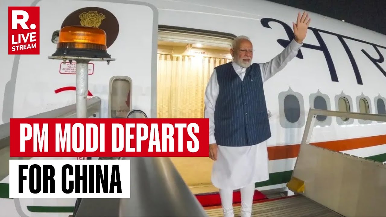 SCO Summit: PM Modi Emplanes for Tianjin to Attend Shanghai Cooperation Organisation Summit in China