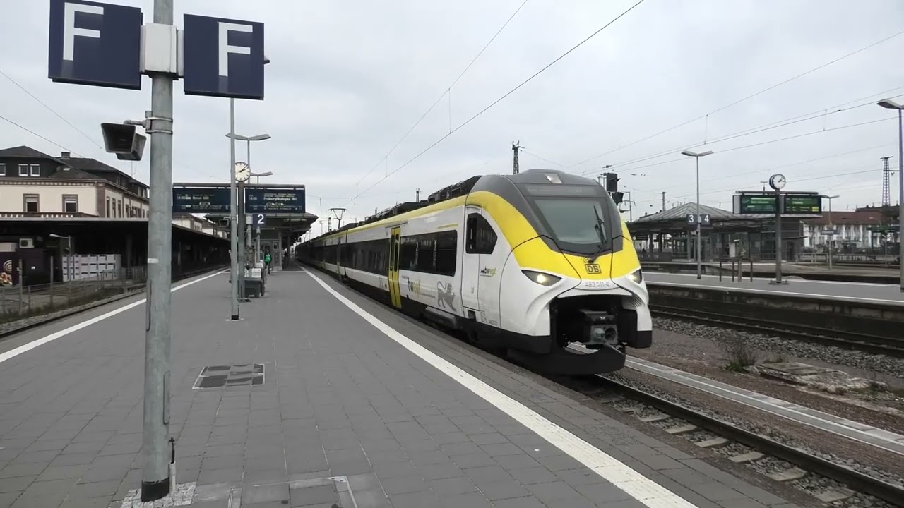 [4K] {Camcorder] Bunter Zugverkehr in Offenburg am 23.12.2025