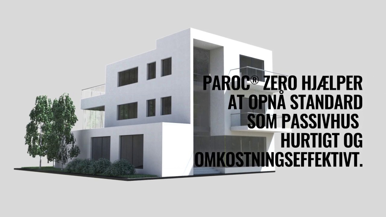 PAROC ZERO - N&aring;r du vil isolere iht Bygningsklasse 2020