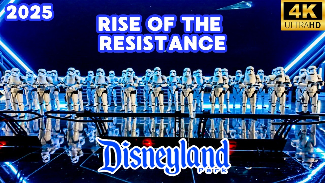 Rise of the Resistance Disneyland 2025 FULL RIDE [4K POV]