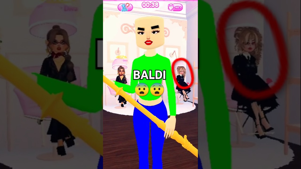 BALDI + CHANCLA VOLADORA 😈😈 en DRESS TO IMPRESS Roblox #dresstoimpress #roblox #dti #humor #terror