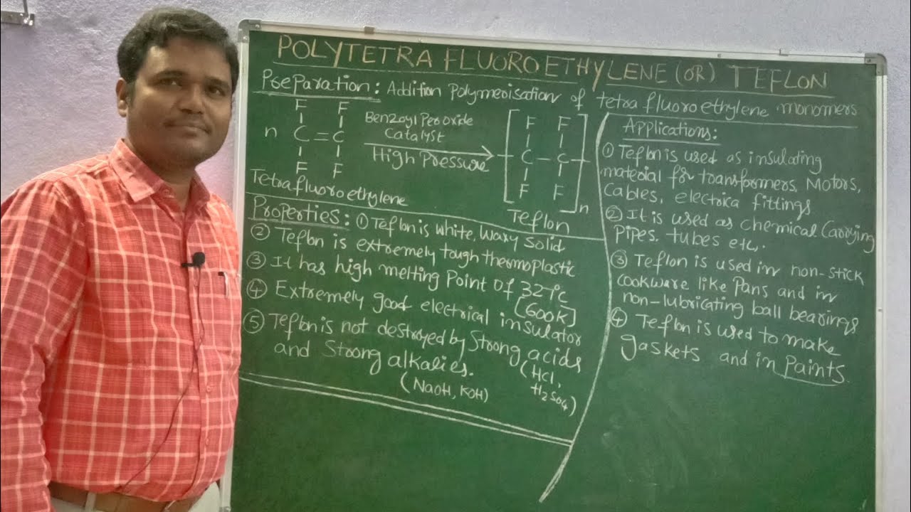 PREPARATION, PROPERTIES & APPLICATION'S OF TEFLON@sadhanadhananjaya CHEMISTRY WINS #chemistry