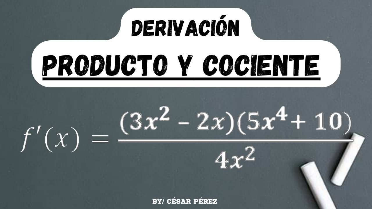 DERIVACI&Oacute;N &mdash; Combinaci&oacute;n de Regla del Producto y Regla del Cociente