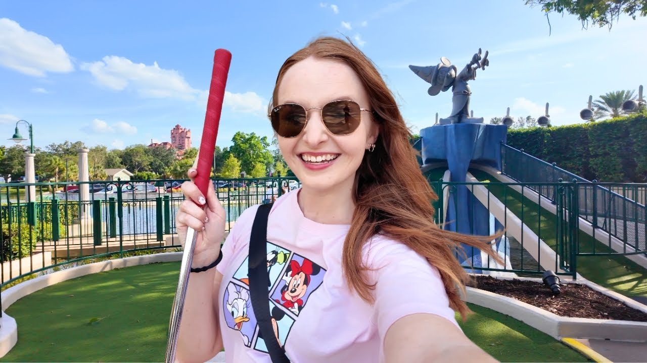 Disney World Mini Golf | HILARIOUS Crazy Golf Game at Disney's Fantasia Gardens