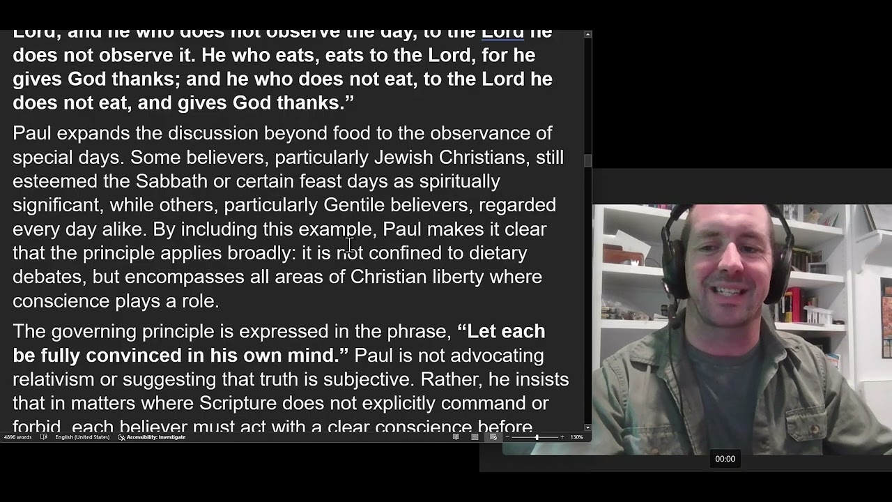 Romans Chapter 14 Commentary Taylor Bible Study